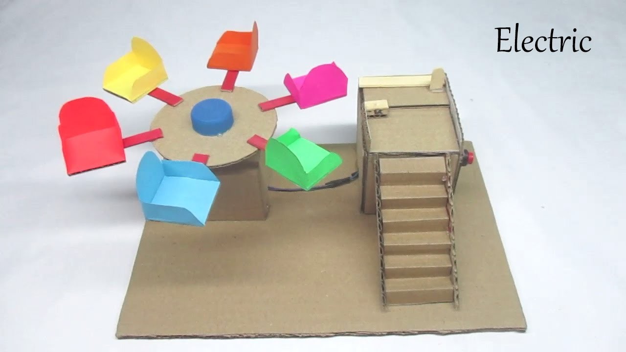 DIY Merry Go Round from Cardboard | Best Science Project for School Exhibition 2023