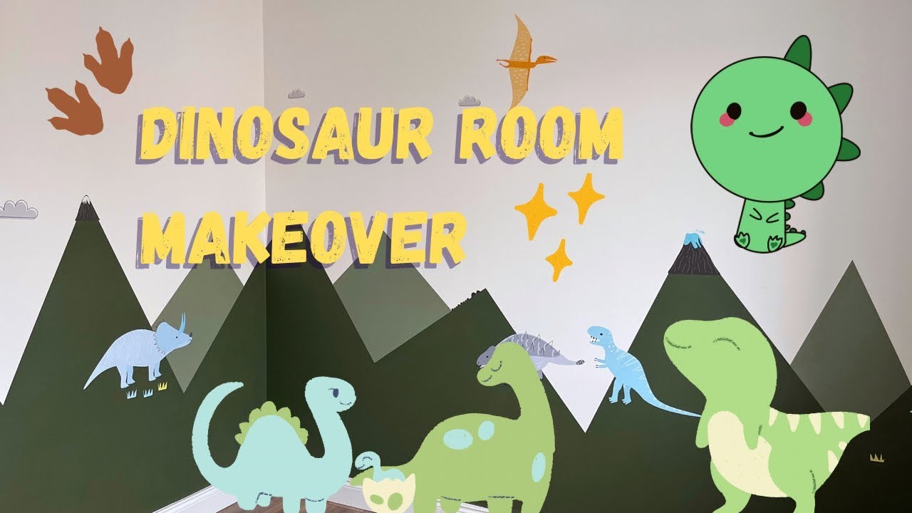 DIY Toddler Bedroom | Dinosaur bedroom Makeover
