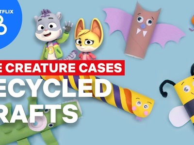 DIY Toilet Paper Animals: Upcycling Crafts for Kids! ???? The Creature Cases | Netflix Jr