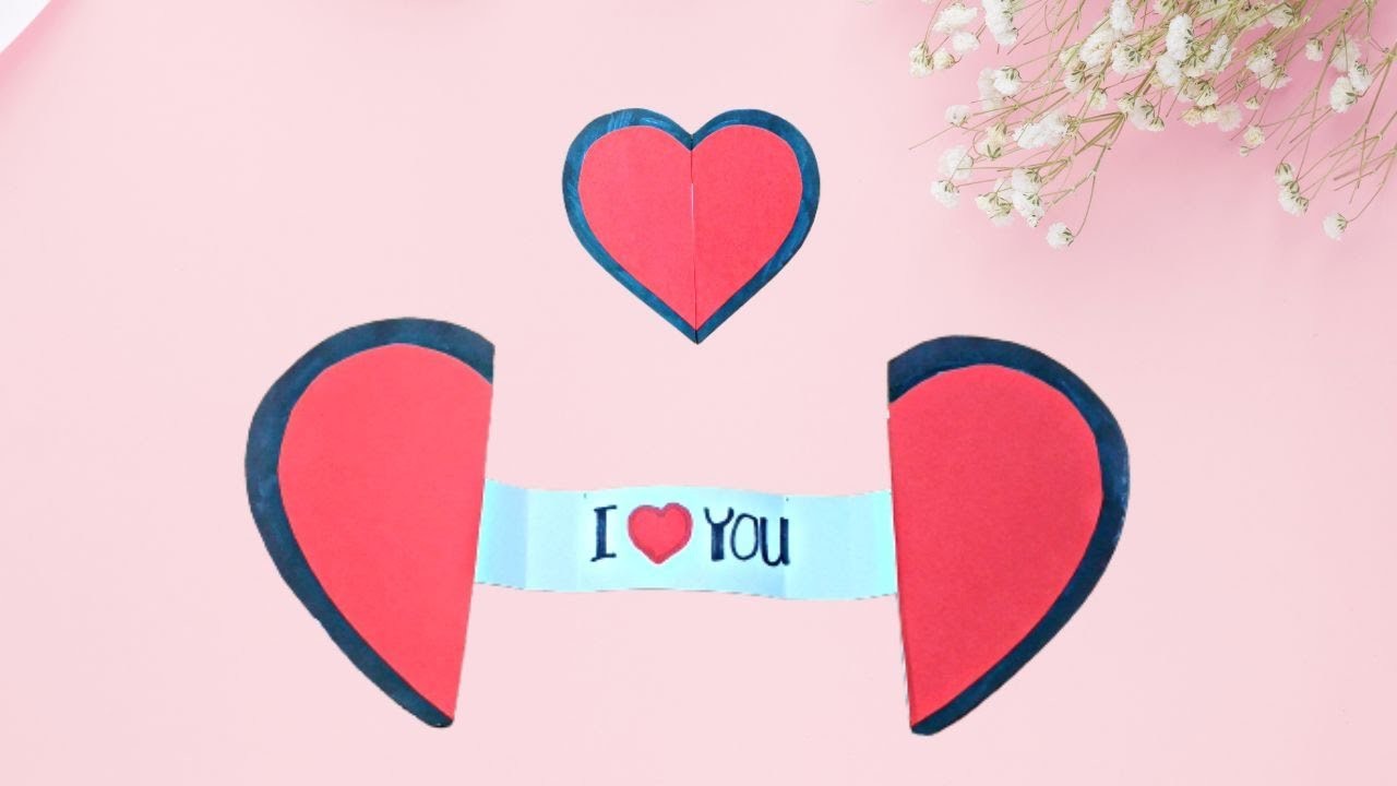 DIY Valentine's Day Greeting Card | How To Make Valentine's Day Card | Valentine's Day Card Making????