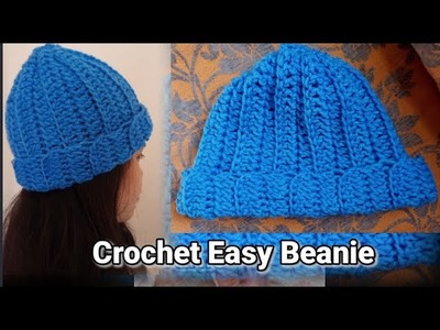 Easy Crochet Beanie | Left Hand Tutorial