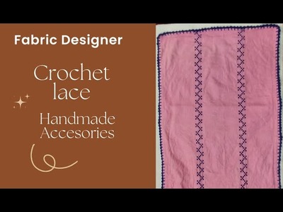#Easy crochet lace pattern #Super very easy crochet knittin model #Qureshia ki lace design