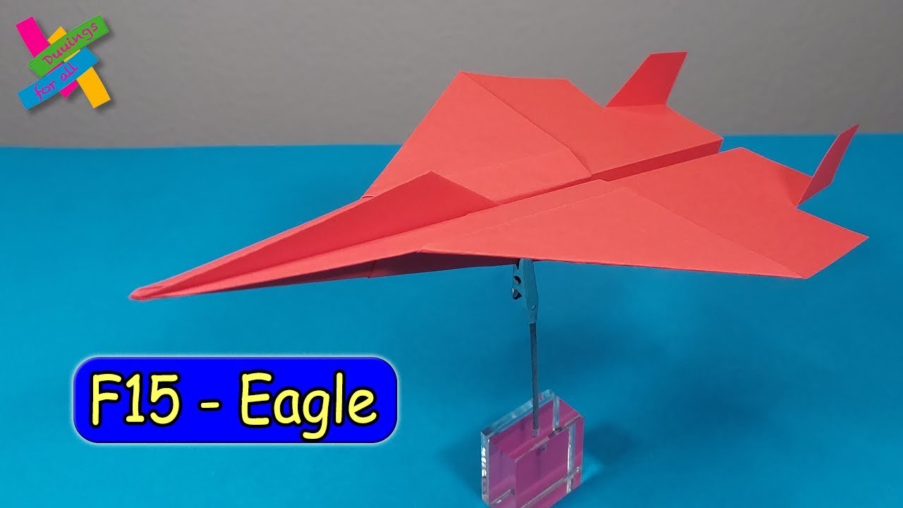 EASY F-15 Paper Airplane! How to Make an Amazing Paper Jet! Origami AIRPLANE