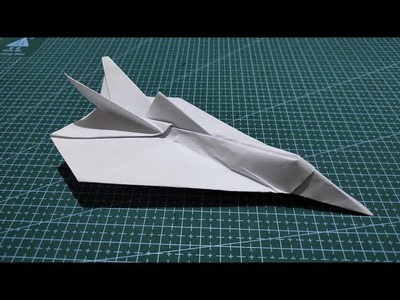 Easy Fighter Paper Plane - How To Folding Paper Plane - Easy DIY Paper Airplane Tutorial