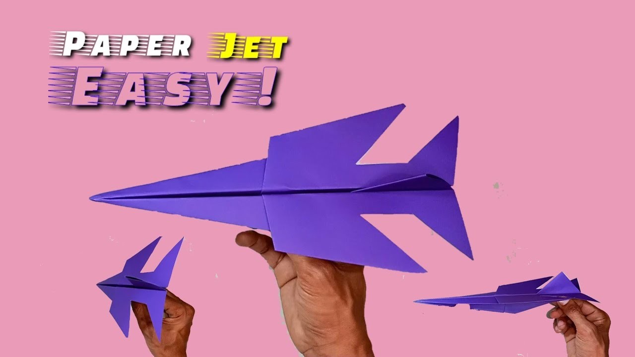 Easy Paper Airplane | How to fold a Paper Airplane That flies far HD