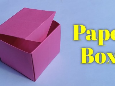 Easy Paper Box || How To Make Origami Box With Color Paper || DIY Paper Crafts ||