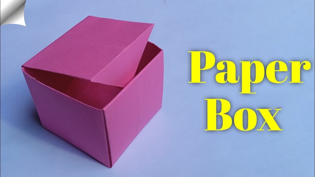 Easy Paper Box || How To Make Origami Box With Color Paper || DIY Paper Crafts ||