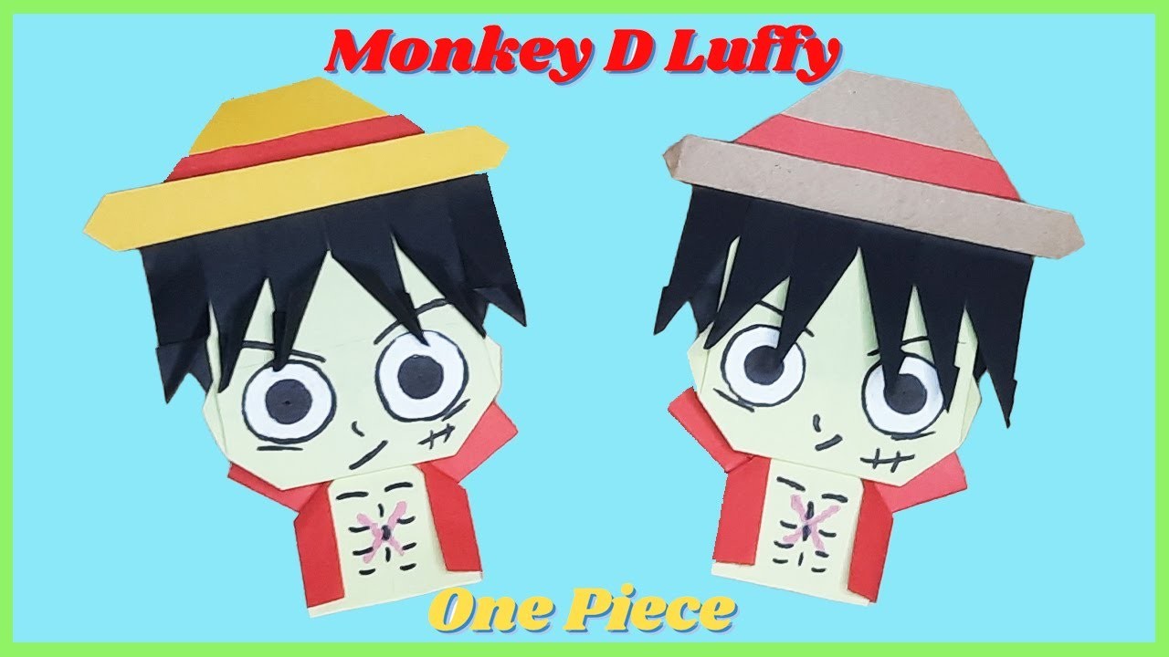 ???? Figuras de papel de One Piece | Origami de Luffy