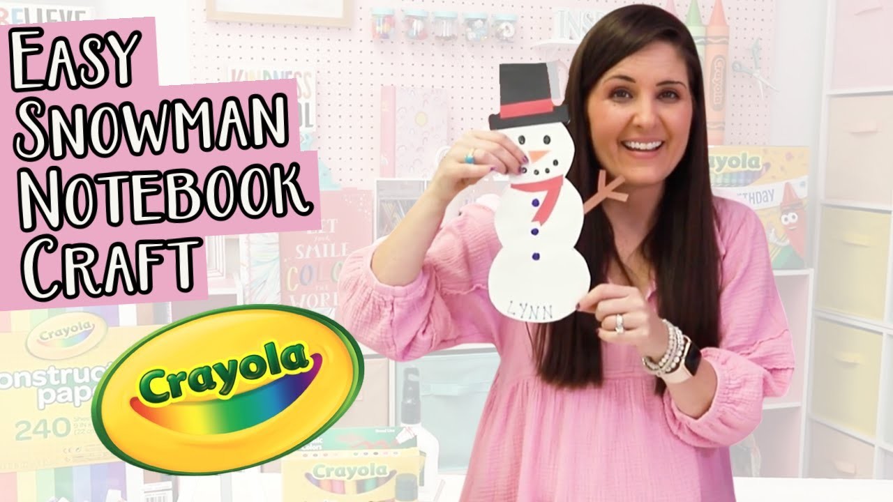 Fun & Easy Snowman Notebook Tutorial | Craft Along with Lynn Lilly