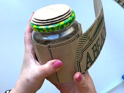 Great glass jar decor idea | Recycling idea