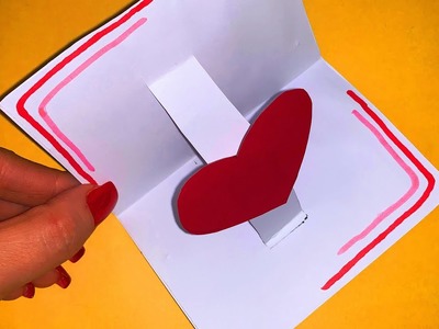 Heart card making ideas| love card making ideas easy| heart card pop up|Pop up Card