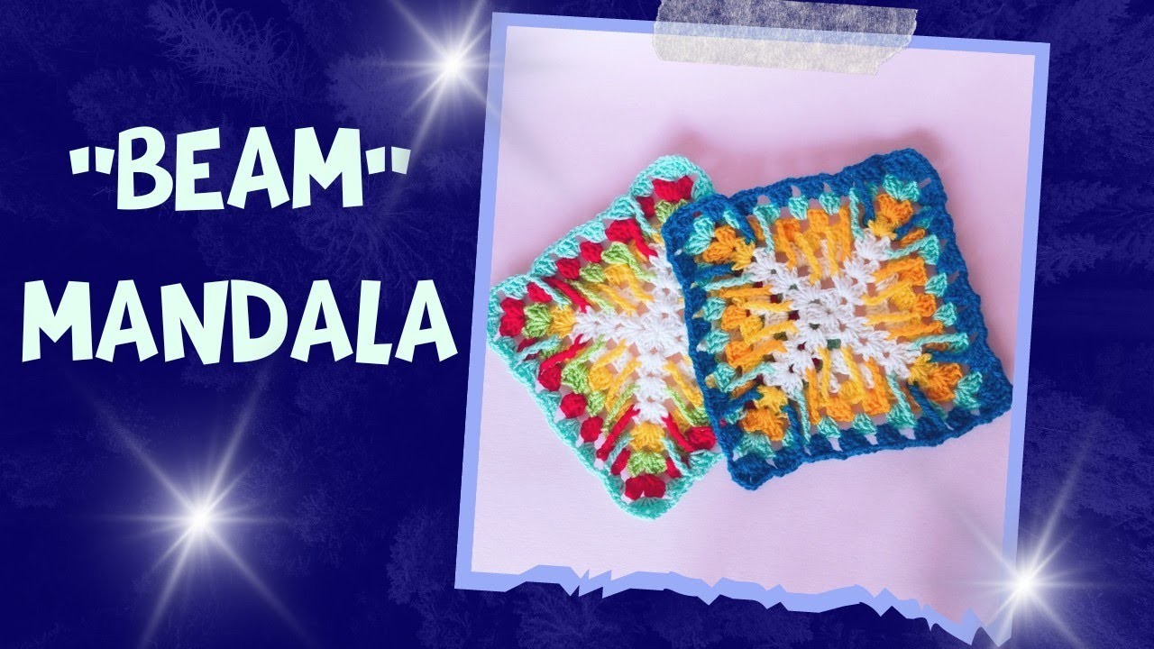 How to crochet a mandala easy tutorial : Beam Mandala ✨????️