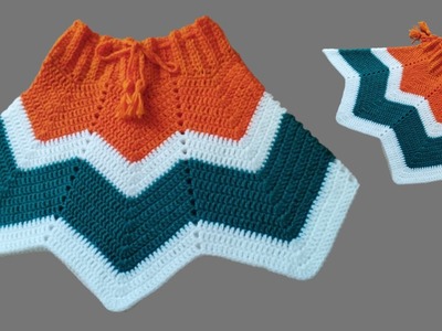 How to Crochet a Simple Zigzag Skirt | Crochet Chevron Baby Skirt | Chevron Stitch