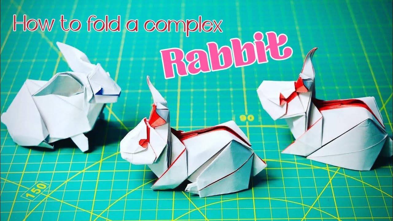 How to fold an ultra-realistic origami rabbit (bunny) ????????