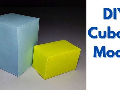 How To Make A Cuboid Model | How To Make Cuboid For Project | DIY 3D Shape For School Projects