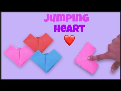 How to make a jumping heart [origami jumping heart]