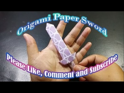 How To Make A Origami Paper Sword - Easy Paper Ninja Sword - Afta Craft
