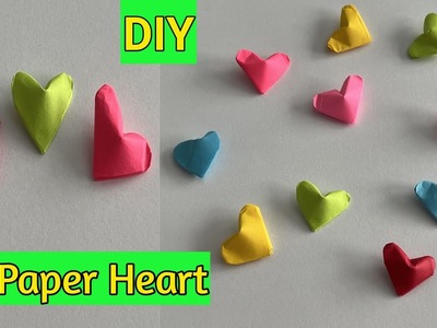 How to make a Paper Heart.Lucky Paper Heart.Origami 3D Paper Heart.Valentine's Day Craft.Paper craft