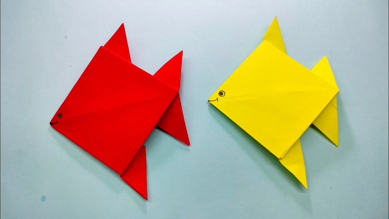 How to make fish || origami fish easy for kids || origami fish very easy || paper craft || fish