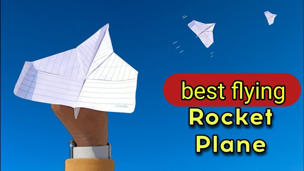 How to make flying rocket plane, paper rocket, paper origami,flying rocket, tutorial diy by T TOYS 1