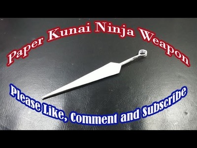 How To Make Origami Paper Kunai - Ninja Weapon - Afta Craft