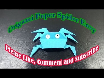 How To Make Origami Paper Spider Easy - Afta Craft