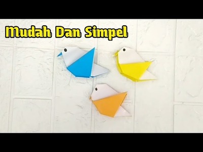 How To Make Origami Tutorial || Cara Membuat Burung Dari Origami