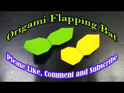 How To Make Paper Bat Plane - Origami Flapping Bat - Afta Craft
