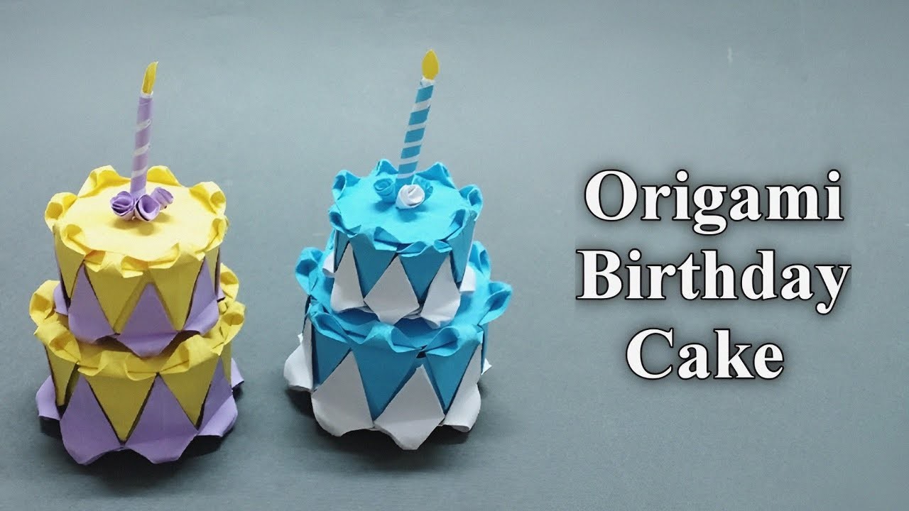 How to Make Paper Cake|3D Paper Cake tutorial|Origami Cake Step by Step