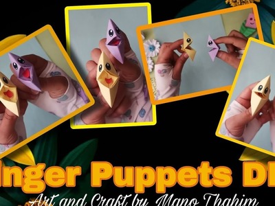 How To Make Paper Finger puppet For Kids. Nursery Craft Ideas. Paper Craft Easy. KIDS crafts
