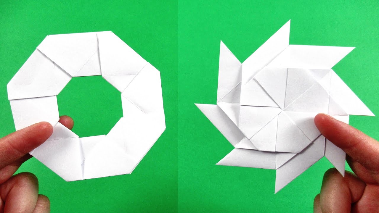 How to make paper shuriken -cool origami shuriken