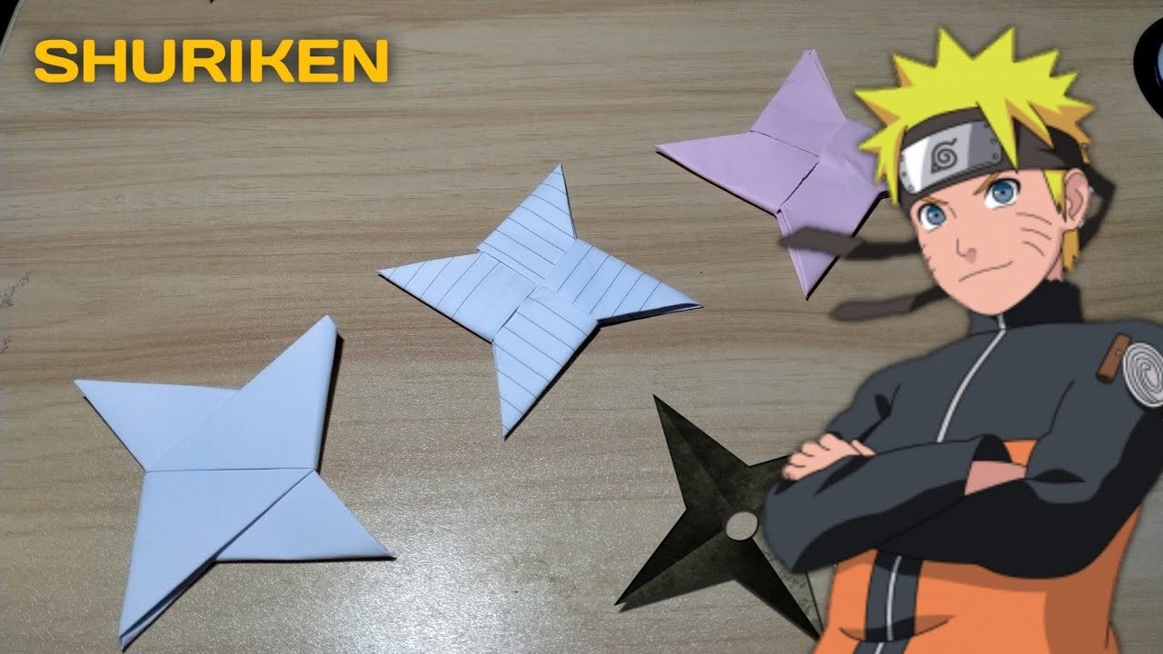 How To Make Paper Shuriken Origami || Shuriken Naruto