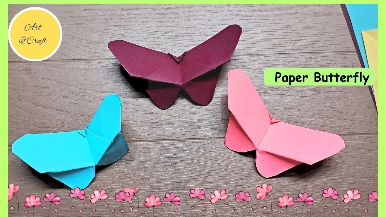 How to make Paper Butterfly.Paper Butterfly (type-3).easy papercraft