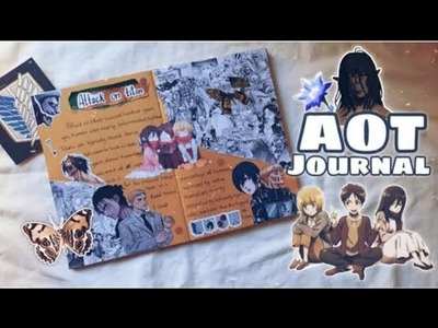 Journal with me.  Attack on titans journal.anime journal