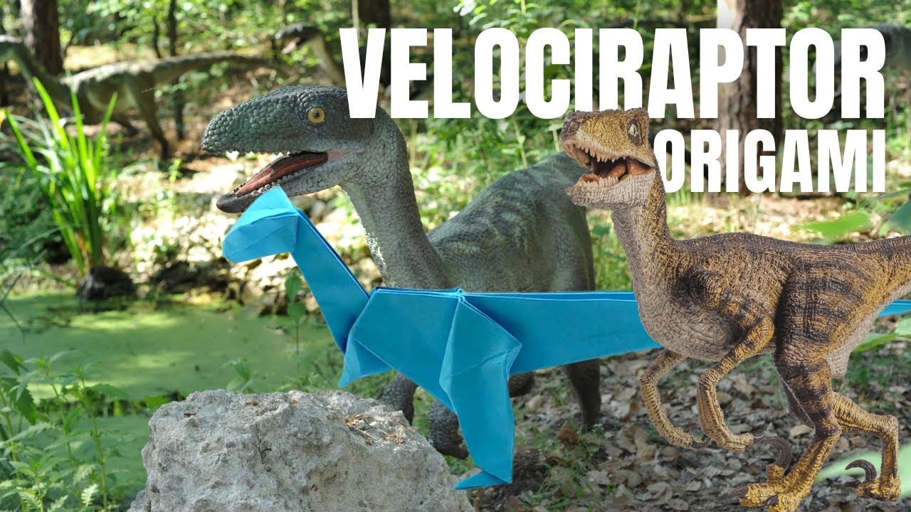 Jurassic Park Meets Papercraft Velociraptor Origami Tutorial