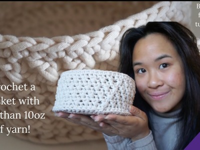 Make an Easy Crochet Basket in Under an Hour!