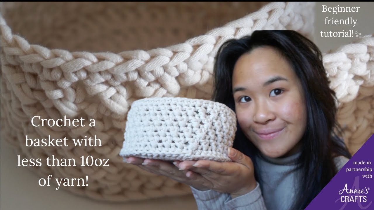 Make an Easy Crochet Basket in Under an Hour!