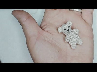Mini oso a crochet  #amigurumi (mini osito)