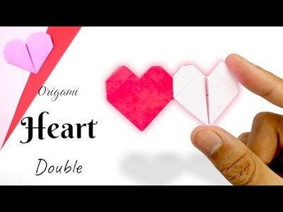 Origami Valentine - Origami Heart Easy | Origami Double Hearts
