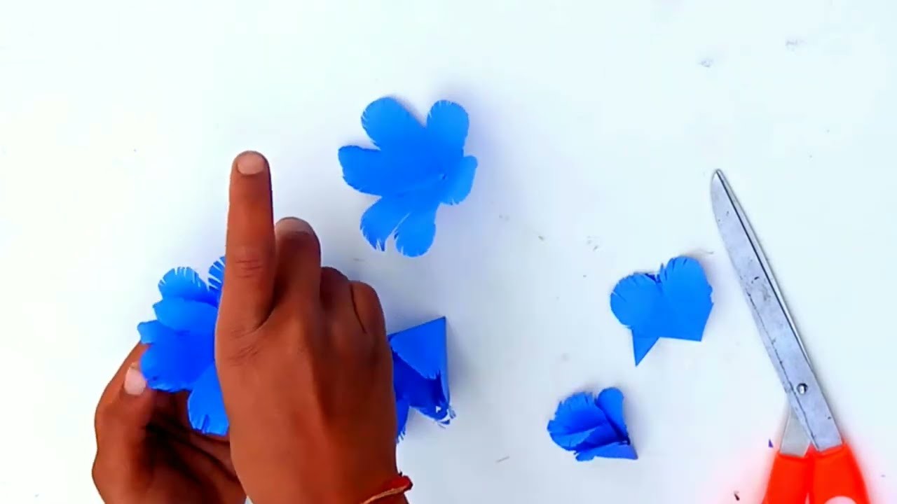 Paper Crafts for Wallhanging. Paper c for Wall decor.Easy paper Craft flower.Paper Flower craft