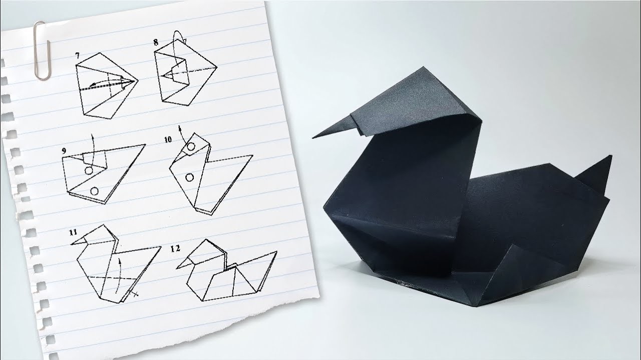 Paper Duck ● Origami tutorial video
