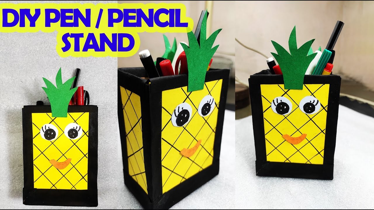 Pen stand using waste cardboard । cute craft ideas। ????