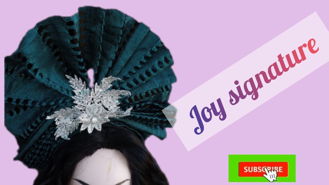 PLEATED ASO OKE HEAD BAND. HOW TO MAKE THIS LATEST STYLISH DESIGN. TENDING HAIR BAND DESIGN.