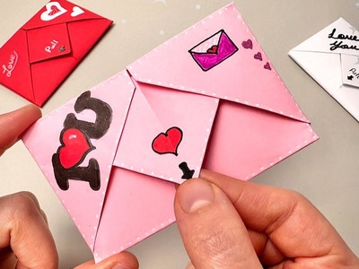 Sevgililer Günü Origami Kart Yapımı | Kağıttan Hediye Yapımı