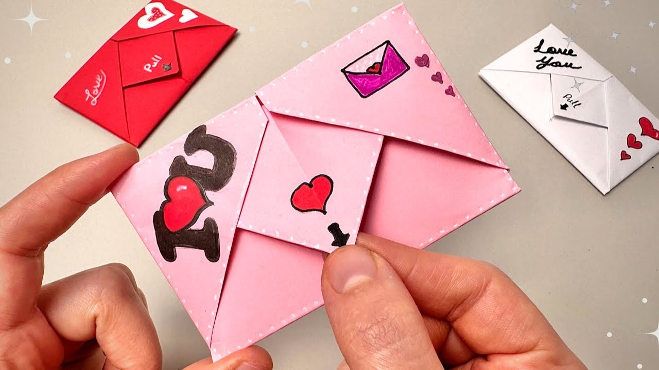 Sevgililer Günü Origami Kart Yapımı | Kağıttan Hediye Yapımı