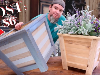 The $6 Three Picket Planter - Low Cost High Profit - Make Money Woodworking