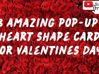 Valentine’s Day Card Making.Heart shape POP- UP Card. Valentine Gift Ideas#diy  #viral #trending