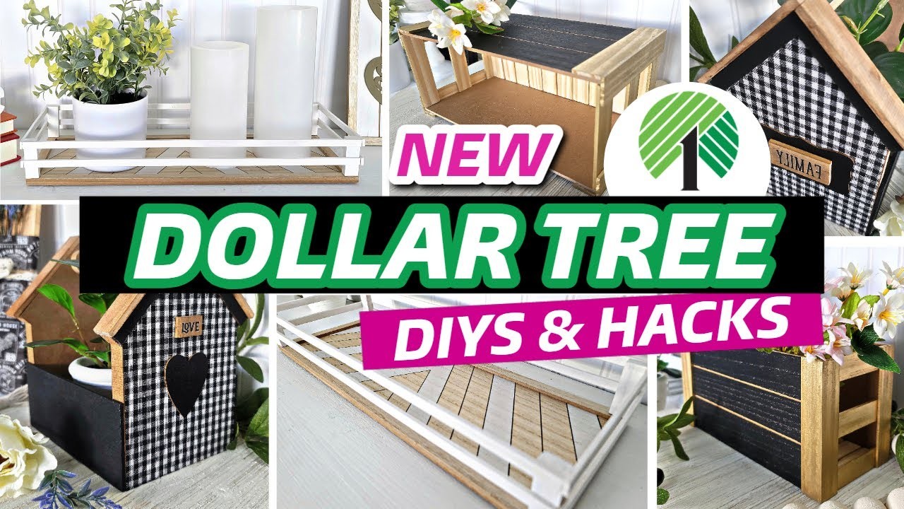 WOW! Make These Amazing DIY Tray & Planters with NEW Dollar Tree Finds!