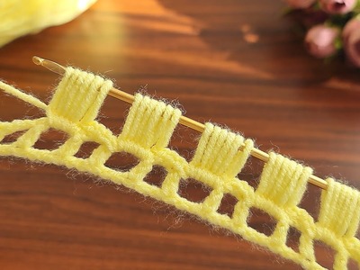 Wow!. super easy,very useful crochet babyblanket,sweater, motif knitting ???? how to make crochet model