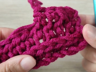 Wow!. ???? Super facil! 3D Como hacer un eye catching crochet. todas lo aman - cuello fashion